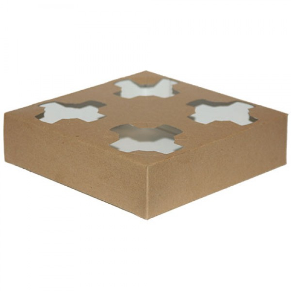 Suport carton 4 cupe – natur [2]