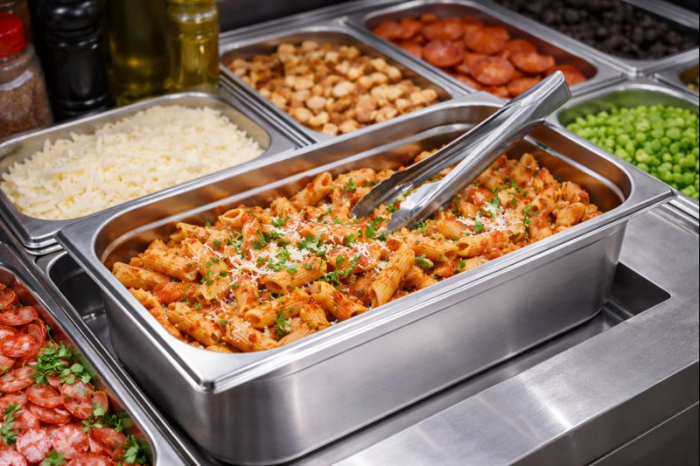 Tava inalta, Horeca din inox , pentru depozitare alimente 32.5x17.6x10 Cm [4]