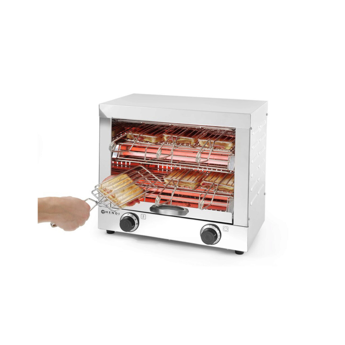 Toaster cu 6 compartimente, Hendi, inox, 3000W, 43.8x29x(H)40.2 cm [3]