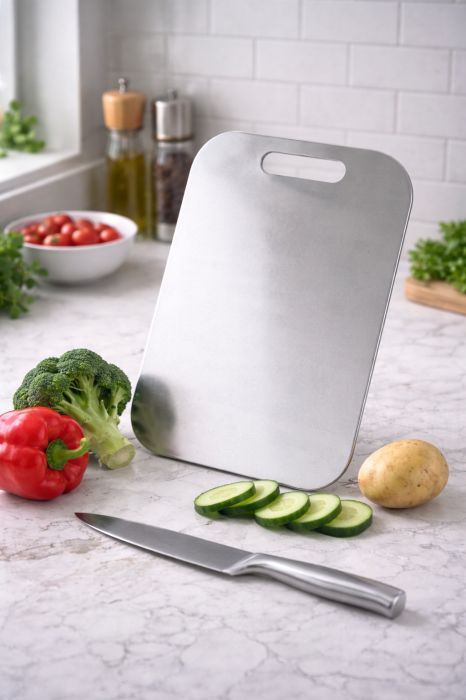 Tocător bucătărie inox Hascevher 18/10, 34×26 cm [2]