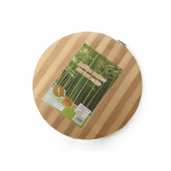 Tocator lemn doua culori rotund cu inel 30cm wow [3]