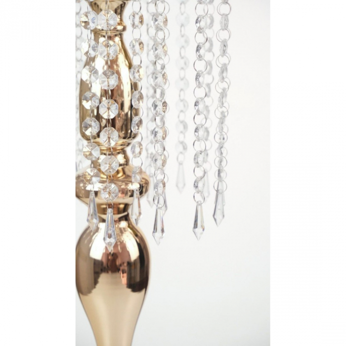 Suport de Flori Lux 54x20x20 cm – Eleganță Modernă din Metal și Sticlă [3]