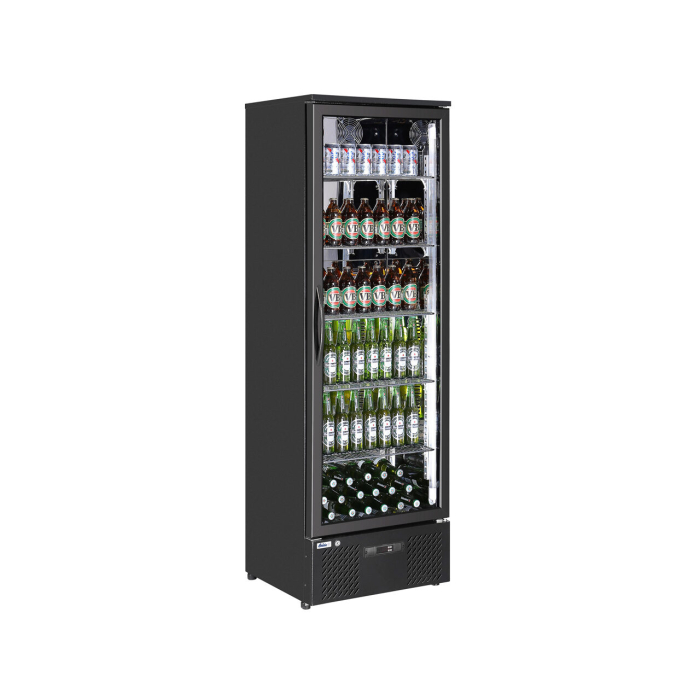 Vitrina frigorifica de prezentare interval temp. 2/10 C, 195 W, corp inox, ARKTIC by Hendi, 600x530x(H)1820 mm 300 Litri, Clasa energetica E [6]