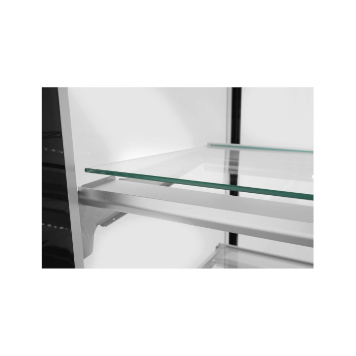 Vitrina frigorifica de prezentare interval temp. 2/6?C, corp inox, 410 litri, 490 W ARKTIC by Hendi, 1215x675x(H)1210 mm, Clasa energetica C [2]