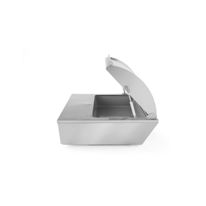 Vitrina frigorifica de prezentare salate, 67 lt, interval temp. 0-12 gr C, 105 W, corp inox, ARKTIC by Hendi, 767x612x(H)328 mm, Clasa energetica C [6]