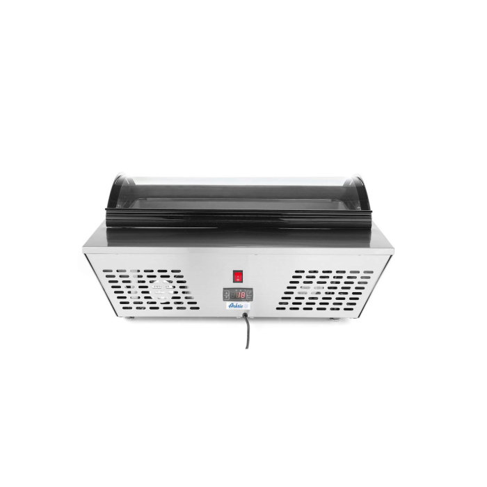 Vitrina frigorifica de prezentare salate, 67 lt, interval temp. 0-12 gr C, 105 W, corp inox, ARKTIC by Hendi, 767x612x(H)328 mm, Clasa energetica C [5]