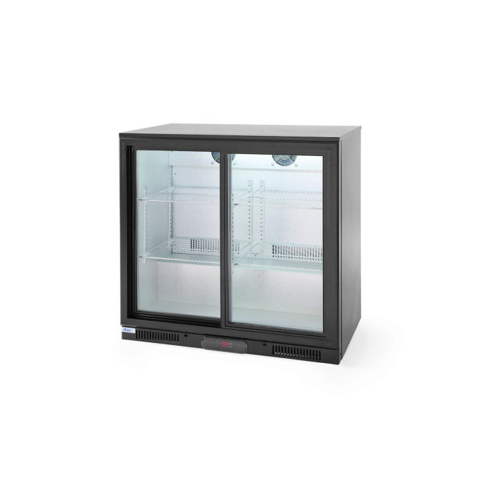 Vitrina frigorifica de prezentare usi glisante interval temp. 2/10?C, 220 W, corp inox, ARKTIC by Hendi, 900x500x(H)900 mm 198 Litri, Clasa energetica E [4]