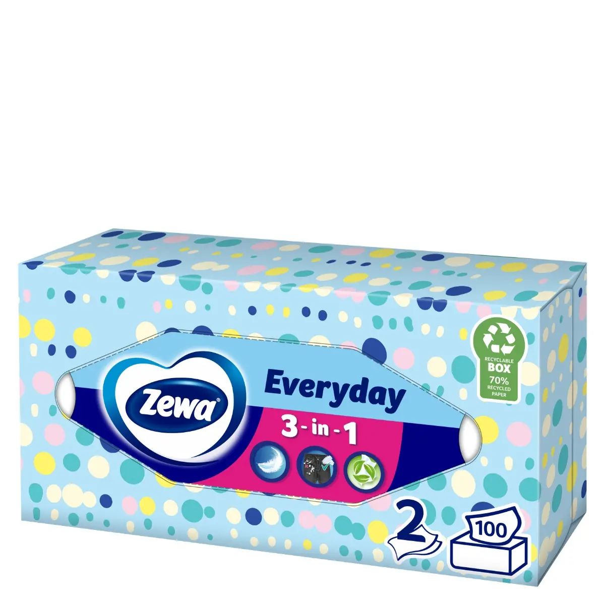 Zewa Servetele Faciale, 100 bucati / cutie, 2 straturi [4]