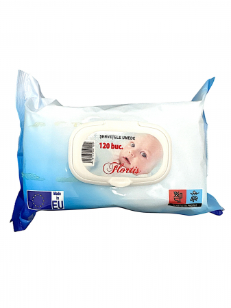 Servetele umede - Servetele umede cu capac baby 120 Buc / Pachet