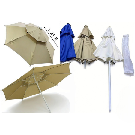 Bricolaj, casa si gradina - Umbrelă de soare pliabilă – textil, fier și PVC, 1.25 m