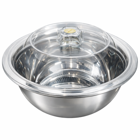 Boluri - Bol din Fier cu Capac din Pvc  26 cm ( Apox. 4.5 L )