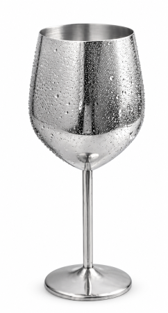 Vase si accesorii bucatarie - Pahar cu picior din inox, aproximativ 400 ml, Ø 7,50 × 21,50 cm