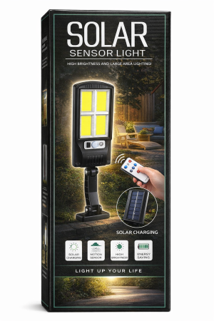 Lampi solare - Lampă Solară Stradală Mini cu Senzor de Mișcare – Iluminare Puternică și Economie de Energie