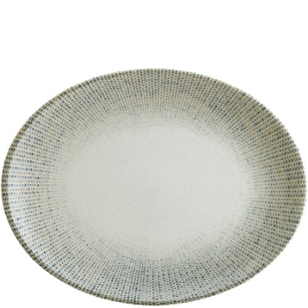 Vase si accesorii bucatarie - Farfurie Ovala din Portelan Bonna Sway 31×24 cm ( S-MT-SWYMOV31OV ) – Eleganta Contemporana si Rezistenta Profesionala
