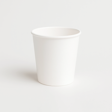 Pahar carton 8 oz ALB pentru bauturi calde/reci, 50 buc/set [1]