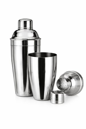 Articole pentru servit - Shaker cocktail din oțel inoxidabil, cu capac dozator, design profesional