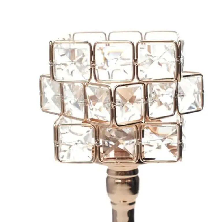 Suport Lumânare Lux din Metal – Design Modern cu Elemente Decorative [1]