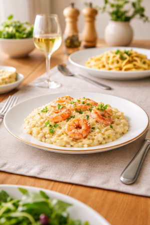 Farfurie Întinsă Opal Elegance Alb 25 cm – Margini Aurii [1]