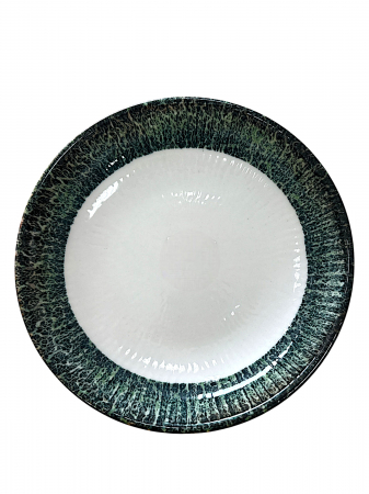 Vase si accesorii bucatarie - Farfurie Adanca din Porțelan Ø 20 cm – Hera Glacier - 48 de Piese