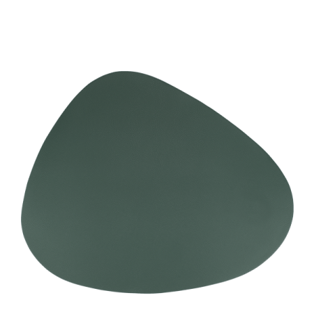 Vase si accesorii bucatarie - Suporti de masa din piele, asimetrice, VERDE, 44 x 37 cm - 6 Buc / Set