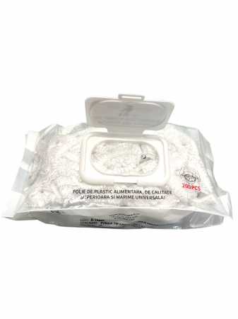 Folii Protecție Alimentară de Unica Folosinta Tip Capac – 200 bucăți / Pachet [2]