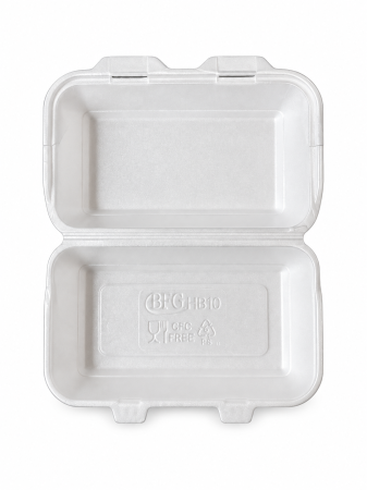 Caserole - Caserole din polistiren cu capac rabatabil, 24 × 14 × 7 cm – 125 Buc / Set