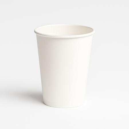 Pahare Carton - Pahare carton 12 oz pentru bauturi calde, ALB, 50 buc/set