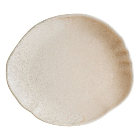 Vase si accesorii bucatarie - Farfurie Ovală din Ceramică Vitrificată Bonna Sahara Tone 24 cm ( SHATON24OV ) – Eleganță Naturală și Durabilitate Premium