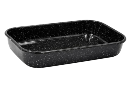 Vase si accesorii bucatarie - Tava pentru friptura emailata 36 x 24 x 6,5 cm