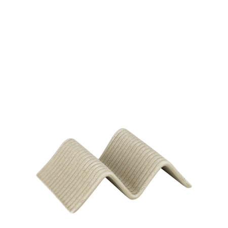 Vase si accesorii bucatarie - Suport simplu pentru taco STREET FOOD, 14.9 x 10.4 x h4.5 cm, crem