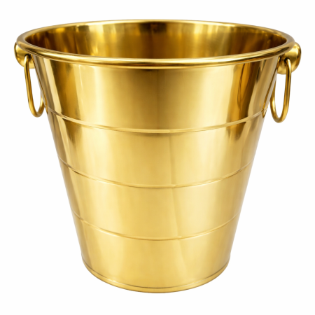 Vase si accesorii bucatarie - Frapieră 5 Litri, 20 cm, din Fier - Gold – Design Elegant și Rezistență Superioară