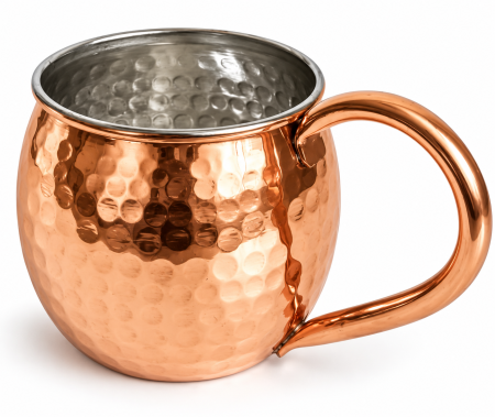 Vase si accesorii bucatarie - Cană din inox Moscow Mule, 475 ml, cu aspect de cupru
