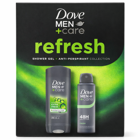 Casete cadou - DOVE Casetă Cadou (SG 250ml + DEO 150ml) Men+Care Refresh