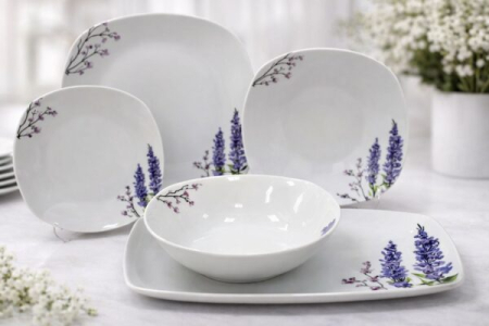 Set farfurii din portelan Lavender Elegance – 40 piese [1]