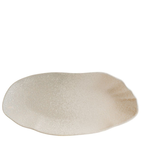 Vase si accesorii bucatarie - Platou Rectangular din Ceramică Vitrificată Bonna Sahara Tone 31 cm ( SHATON31DT ) – Eleganță Organică și Rezistență Profesională