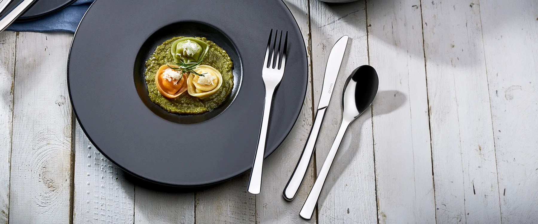 Lingură Bonna Vogue din Oțel Inoxidabil 18/10, 19.5 cm - Calitate Premium - Compatibilă Mașină de Spălat Vase [1]