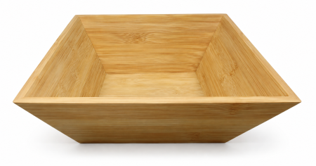 Boluri - Bol pătrat din bambus, 28 × 28 × 10 cm
