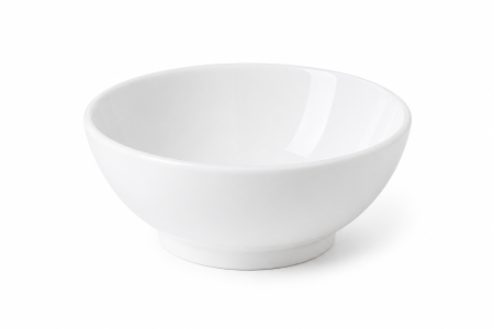 Boluri - Bol de Ciorbă Parlin din Porțelan Alb – 14 cm, 310 ml