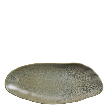Vase si accesorii bucatarie - Platou Rectangular din Ceramică Vitrificată Bonna Adelfa Tone 31 cm ( ADFTON31DT )– Eleganță Mediteraneană și Rezistență Profesională