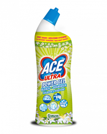 Solutie wc - Ace power gel 750ml lemon