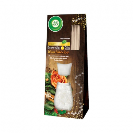 Odorizante - Airwick life scents odorizant camera diffusers 30ml warm amber rose