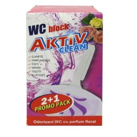 Odorizante wc - Aktiv odorizant wc floral promo pack 2+1