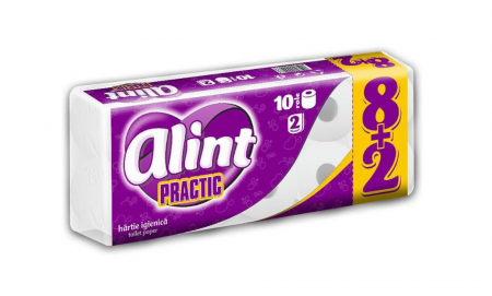 Consumabile hartie - Alint hartie igienica practic 8+2 role 2 str
