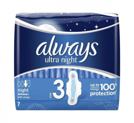 Absorbante - Always absorbante 7buc ultra night