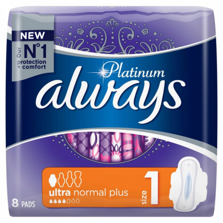 Absorbante - Always absorbante 8buc platinum ultra normal plus