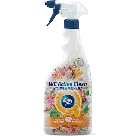 Detergenti si solutii de curatenie - Ambi pur spray solutie wc 750ml citrus waterlilly