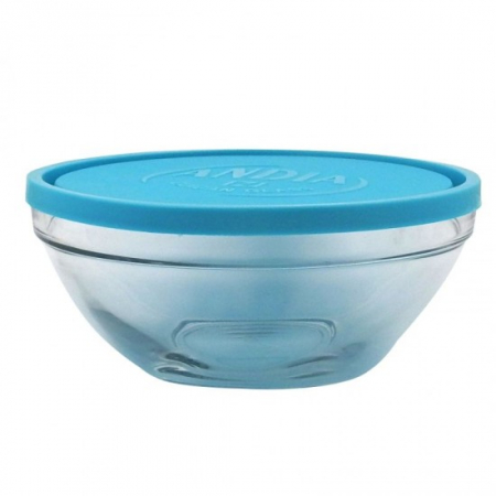 Vase si accesorii bucatarie - Andia caserola sticla cu capac plastic 1704
