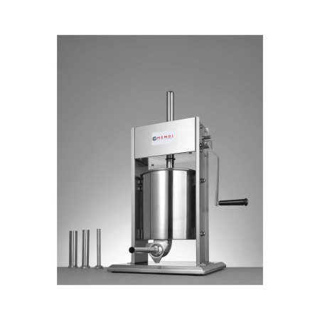 Aparat profesional pentru umplut cârnați, 10 L, inox, 2 viteze, 4 pâlnii incluse [1]