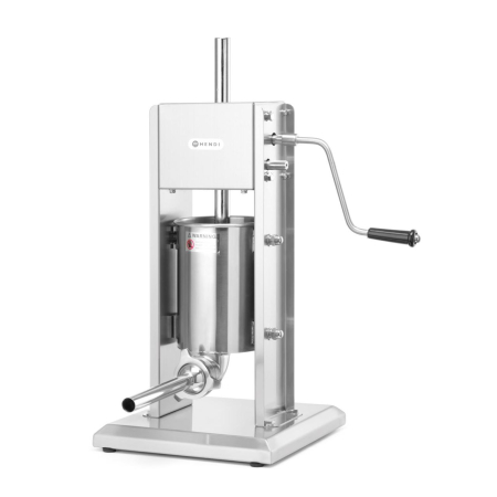 Aparat profesional de umplut cârnați, inox, capacitate 5 kg, 4 pâlnii incluse [3]
