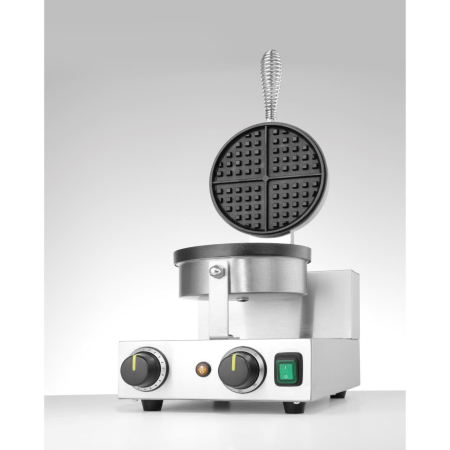 Aparat vafe/waffles rotunde Hendi, diametru 19cm, 1000w, timer, termostat reglabil, 2500x3800x(h)5900mm [6]